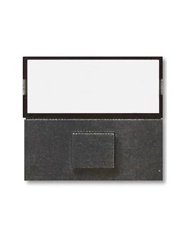 Ave button with illuminated name plate 16a 2 modules 45388 noir series