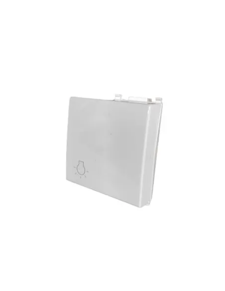 Vimar 14022.L Cubierta de llave de 2 módulos Luz blanca Símbolo Serie Plana