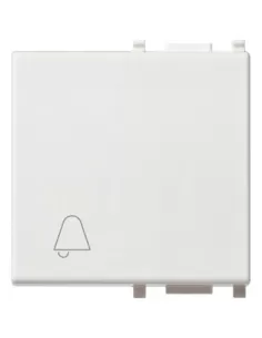 Vimar 14022.C 2-Module Key Cover Bell Symbol White Plana Series