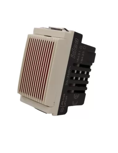 Module indicateur blanc Vimar 16431.RB avec diffuseur rouge