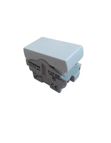 Interrupteur inverseur unipolaire blanc Siemens 5TA9456 Delta Geo 16A 250V