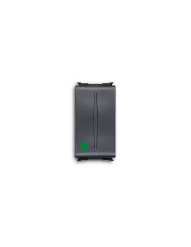 Abb pulsante nero 1p na, 10a, marcia, contatto ausiliario nc serie elos 2cse1022sf