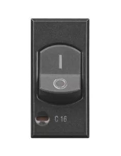 Disyuntor Bticino axolute oscuro 1p n 6a 1,5ka hs4301//6