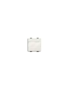 Pulsador Abb 1p 16a sin portanombre blanco 2 módulos 2csk1031ch serie transparente