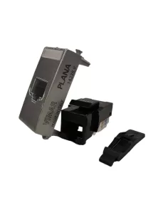Vimar 14338.9.SL Netsafe Cat5E UTP Silver RJ45 Socket Plana Series