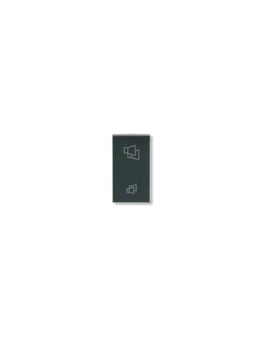 Ave 45358 interrupteur bipolaire pour système de son noir 1 module