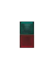 DOPPIO PORTALAMP.ROSSO + VERDE