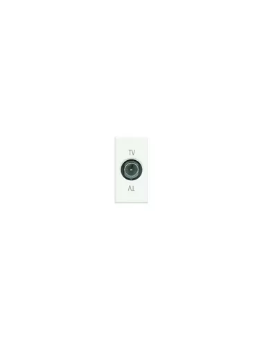 Bticino HD4202D Axolute TV Socket, 1 Module, White