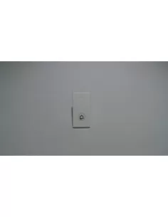 Cache-clé sérigraphié Bticino pour sonnette Living Light, 1 module, n4921ld