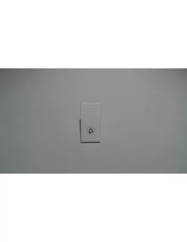 Cache-clé sérigraphié Bticino pour sonnette Living Light, 1 module, n4921ld