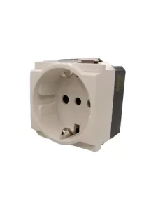 Vimar Idea 17039.B Prise 2P T 16A P30 Blanc Module réduit uniquement pour 2 supports de modules