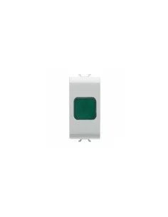 Gewiss testigo luminoso verde 1 modulo blanco serie chorus gw10622