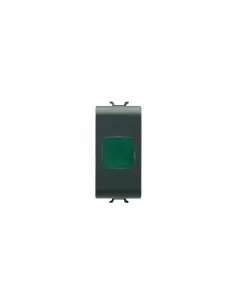 Gewiss luz de advertencia verde 1 mod negro serie chorus gw12622