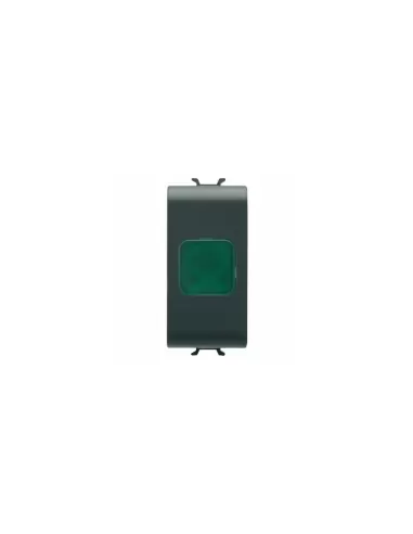 Gewiss luz de advertencia verde 1 mod negro serie chorus gw12622
