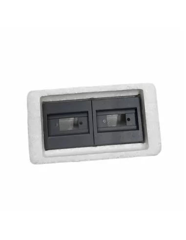 Ave 45384 supporti per presa informatica 9 poli sistema 45 nera