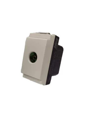 Vimar Idea 16325.09.B 9dB Shielded Coaxial Through-Cable TV Socket, White