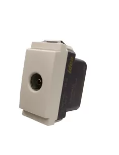 Vimar 17052.B Weiße Koaxial-TV-Buchse, reduzierte Modulidee