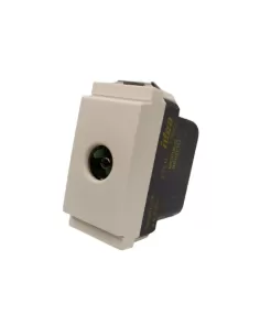 Vimar 17050.B Module coaxial blindé blanc série 1, module réduit