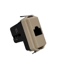 Vimar 08215 ISDN Telephone Socket 6/4 2 Cop 8000 Series