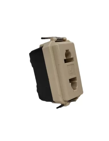 Vimar 08194 Presa Bipolare 15A 250V Combinata Americana Serie 8000