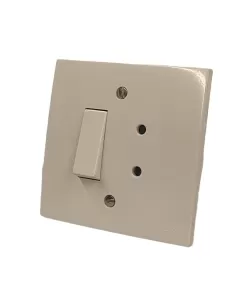 Vimar 06684 Déviateur 1P 10Ax 2 pôles Sicury Cass Prise 65° (avec Zanchette)