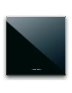 Ave 442001//2 1p 16ax illuminable life switch 2 modules glossy black