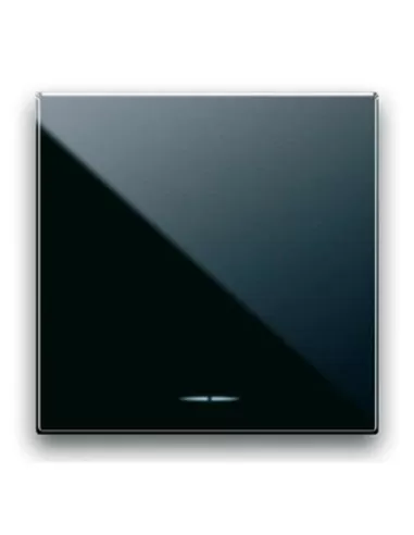 Ave 442001//2 1p 16ax Interrupteur lumineux à 2 modules noir brillant