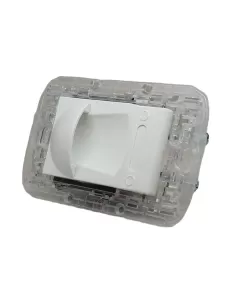 Sach ta6013bvescu white suction socket for central vacuum cleaner comp vimar eikon