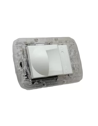 Sach ta6013bvescu white suction socket for central vacuum cleaner comp vimar eikon