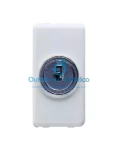 Gewiss GW20008 1p 10a two-way switch with key sy/wt
