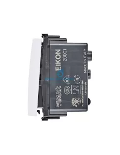 Vimar 20001.B Interrupteur 1P 16Ax Blanc Eikon 2