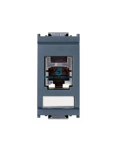Vimar 16364.2 Panduit, prise RJ45 à 5 broches, grise, série Idea