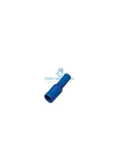 Insulated 5mm blue female cylindrical coupling