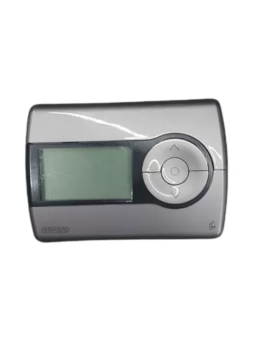 Chronothermostat hebdomadaire Gewiss GW20971 RF, système en titane blanc