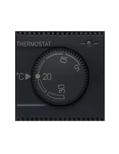 Ave 445085 electronic thermostat with knob 230v 2 modules color tekla gray