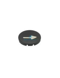 Bouchon noir Eaton M22-xd-s-x7 avec flèche pour bouton plat