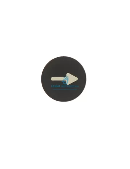 Eaton M22-xd-s-x7 black cap with arrow for flat pushbutton