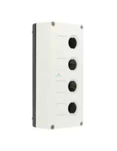 Siemens 3sb38040aa panneau de boutons-poussoirs 4 trous, noir/gris