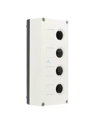 Siemens 3sb38040aa 4-hole push button panel, black/grey