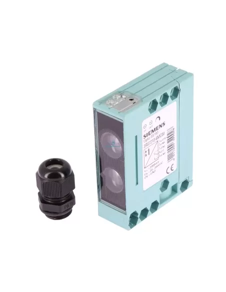 Cellule photoélectrique à réflexion automatique Siemens 3RG72106MC00, SN 2M, 20-265 V CA, IP67, temporisateur 0,1-10 s