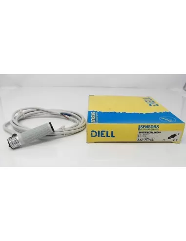 Fotocélula diell m18 sn 100mm 24vdc npn 90° 2m cable ss2//an-0c