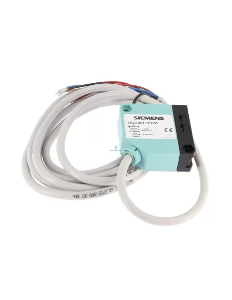 Cellule photoélectrique rétroréfléchissante Siemens 3RG73011PH51 SN 4MT 50x50x18mm 15-264 Vca/cc avec câble