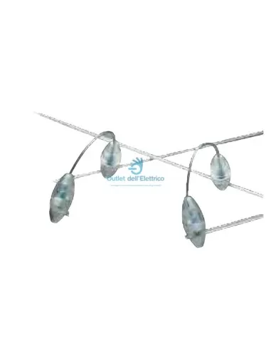 Metal spot 32032 eos coppia cavi alimentazione
