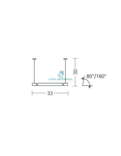 Metal Spot 32007 Eos komplettes Chrom-Deckenkurven-Kit