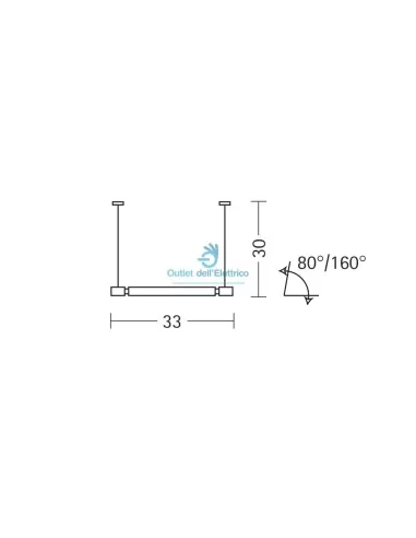 Metal Spot 32007 Eos komplettes Chrom-Deckenkurven-Kit