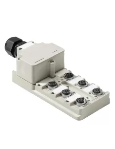 Weidmuller 1705930000 sai-6-m 4p m12 distributeur passif capteur-actionneur, m12, version capot