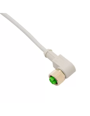 Cd12m//0b-050c1 M12 90° connector for 4-pin sensors, 5m PVC cable for micro detectors