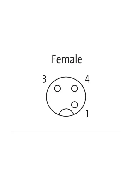 Murr elektronik 7000123812130500 m12 femelle coudée avec câble