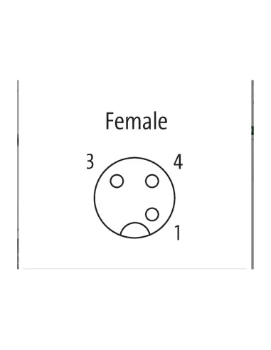 Murr elektronik 7000123816330500 coudé femelle m12 avec câble