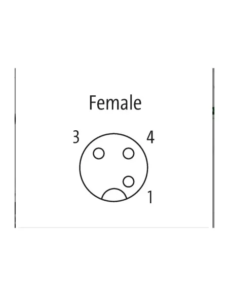 Murr elektronik 7000123816330500 m12 femmina  angolo con cavo